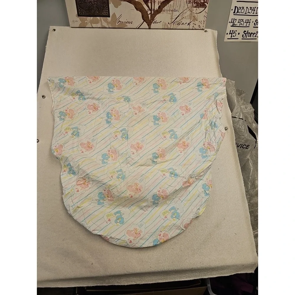 Vintage Care Bears Pink Fitted Crib Sheet Love A Lot So Sweet